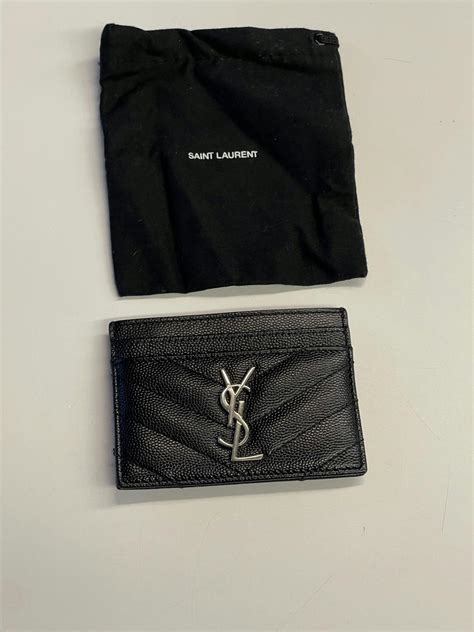 ysl card holder ราคา|ysl pebble logo.